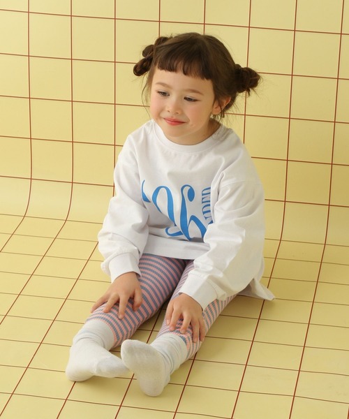 LEPSIM（レプシィム）の「【KIDS】リブレギンス　639354（レギンス/スパッツ・キッズ・ブラック/オレンジ/ライトピンク・100/120/130/110）」の6枚目の写真