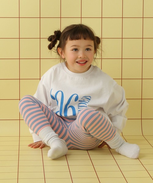 LEPSIM（レプシィム）の「【KIDS】リブレギンス　639354（レギンス/スパッツ・キッズ・ブラック/オレンジ/ライトピンク・100/120/130/110）」の8枚目の写真