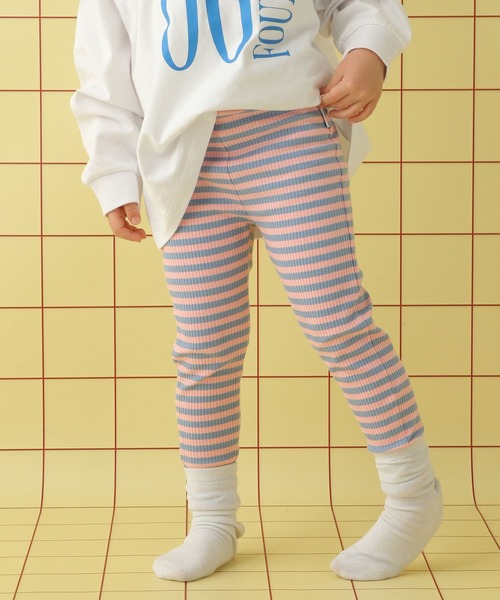 LEPSIM（レプシィム）の「【KIDS】リブレギンス　639354（レギンス/スパッツ・キッズ・ブラック/オレンジ/ライトピンク・100/120/130/110）」の10枚目の写真