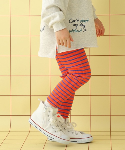 LEPSIM（レプシィム）の「【KIDS】リブレギンス　639354（レギンス/スパッツ・キッズ・ブラック/オレンジ/ライトピンク・100/120/130/110）」の19枚目の写真