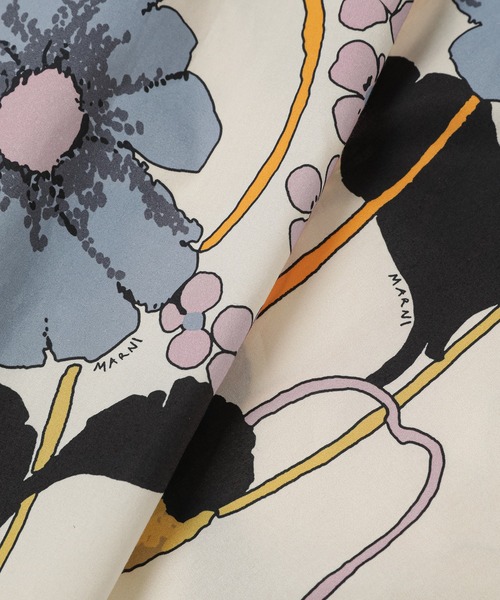 MARNI（マルニ）の「MELODIA / ポプリンフレアスカート（スカート・レディース・クリーム・38(M)/40(L)）」の5枚目の写真