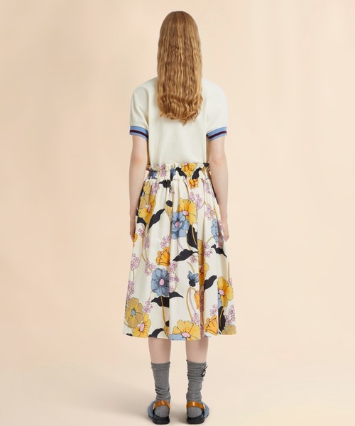 MARNI（マルニ）の「MELODIA / ポプリンフレアスカート（スカート・レディース・クリーム・38(M)/40(L)）」の7枚目の写真