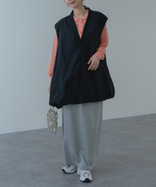 refinedworks（リファインドワークス）の「【refinedworks】ナイロン 生地を使用した バルーンベスト！（その他アウター・レディース・ベージュ/ブラック・FREE）」の19枚目の写真