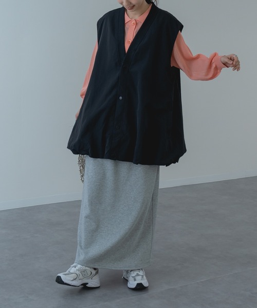 refinedworks（リファインドワークス）の「【refinedworks】ナイロン 生地を使用した バルーンベスト！（その他アウター・レディース・ベージュ/ブラック・FREE）」の20枚目の写真