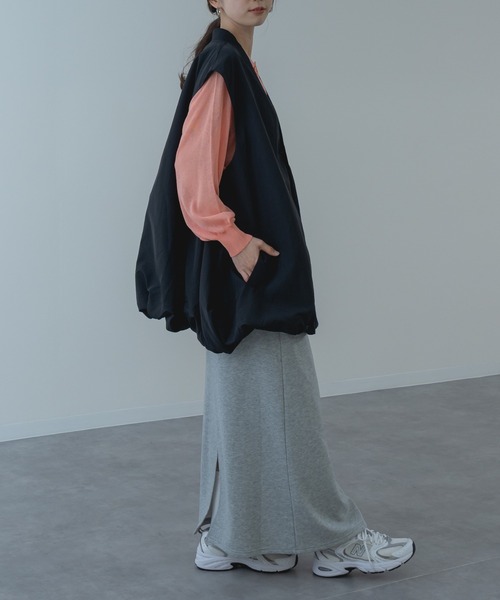 refinedworks（リファインドワークス）の「【refinedworks】ナイロン 生地を使用した バルーンベスト！（その他アウター・レディース・ベージュ/ブラック・FREE）」の21枚目の写真