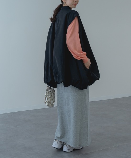 refinedworks（リファインドワークス）の「【refinedworks】ナイロン 生地を使用した バルーンベスト！（その他アウター・レディース・ベージュ/ブラック・FREE）」の17枚目の写真