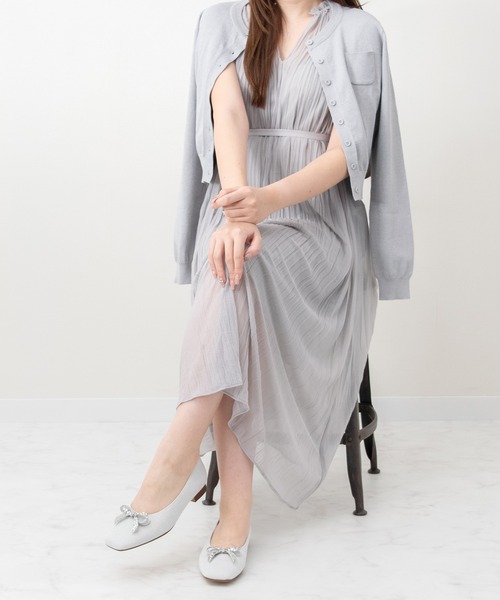 Bridget Birkin(ブリジットバーキン)の「【Bridget Birkin】ビジューリボンラメパンプス(561052)(パンプス・レディース・シルバー系その他/ゴールド系その他/ブラック系その他・24/23.5/23/24.5/22.5)」の6枚目の写真