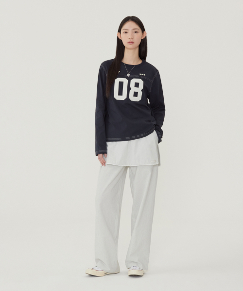 COVERNAT(カバーナット)の「ウィメンズナンバーロゴロングスリーブブルー(Tシャツ/カットソー・レディース・その他・WM/WS)」の9枚目の写真