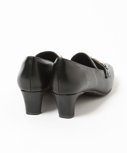 Andemiu（アンデミュウ）の「メタルヒールローファー668208（ローファー・レディース・ブラック・LARGE）」の4枚目の写真