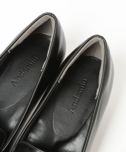 Andemiu（アンデミュウ）の「メタルヒールローファー668208（ローファー・レディース・ブラック・LARGE）」の8枚目の写真