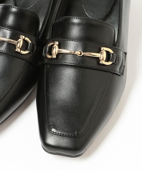 Andemiu（アンデミュウ）の「メタルヒールローファー668208（ローファー・レディース・ブラック・LARGE）」の10枚目の写真