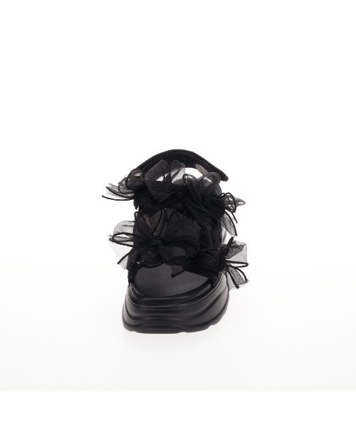 NICAL(ニカル)の「【NICAL】ボリュームシアーリボンサンダル/564207(サンダル・レディース・ブラック/アイボリー・SMALL/MEDIUM/LARGE/X-LARGE)」の4枚目の写真