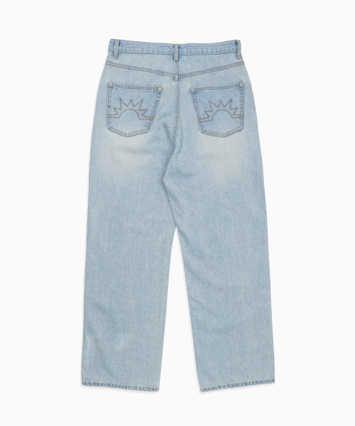 HELLO SUNRISE(ハローサンライズ)の「Sunrise Regular 5P pants_VTG Blue(その他パンツ・レディース・ライトブルー・SMALL/MEDIUM/LARGE)」の1枚目の写真