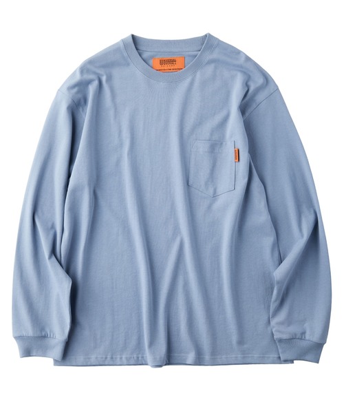 UNIVERSAL OVERALL（ユニバーサルオーバーオール）の「UNIVERSAL OVERALL / Pocket L/S TEE / ポケット長袖Tシャツ（Tシャツ/カットソー・メンズ・オートミール/ネイビー/ブラック/グレイッシュブルー/ライム/ホワイト・S/M/L）」の7枚目の写真