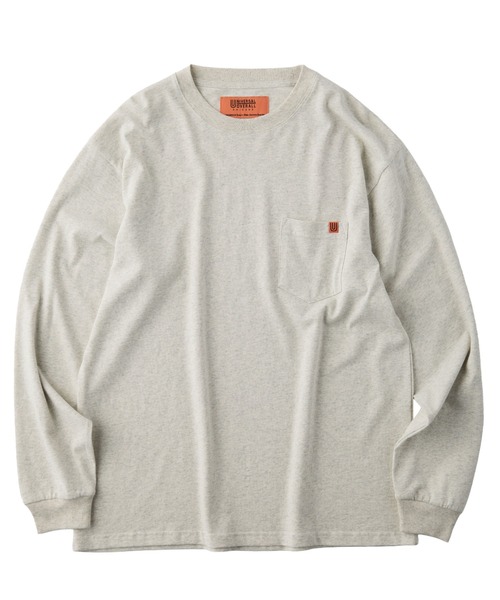 UNIVERSAL OVERALL（ユニバーサルオーバーオール）の「UNIVERSAL OVERALL / Pocket L/S TEE / ポケット長袖Tシャツ（Tシャツ/カットソー・メンズ・オートミール/ネイビー/ブラック/グレイッシュブルー/ライム/ホワイト・S/M/L）」の10枚目の写真