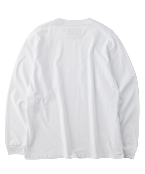 UNIVERSAL OVERALL（ユニバーサルオーバーオール）の「UNIVERSAL OVERALL / Pocket L/S TEE / ポケット長袖Tシャツ（Tシャツ/カットソー・メンズ・オートミール/ネイビー/ブラック/グレイッシュブルー/ライム/ホワイト・S/M/L）」の12枚目の写真