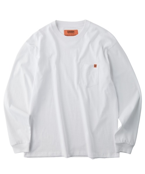 UNIVERSAL OVERALL（ユニバーサルオーバーオール）の「UNIVERSAL OVERALL / Pocket L/S TEE / ポケット長袖Tシャツ（Tシャツ/カットソー・メンズ・オートミール/ネイビー/ブラック/グレイッシュブルー/ライム/ホワイト・S/M/L）」の11枚目の写真