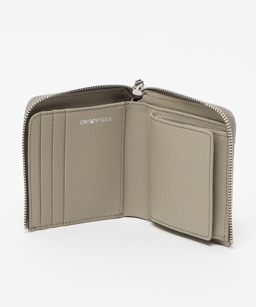 VIOLAd'ORO（ヴィオラドーロ）の「＜VIOLAd’ORO＞レザー スタッズ ミニウォレット（財布・レディース・モカ/ブラック・FREE）」の13枚目の写真