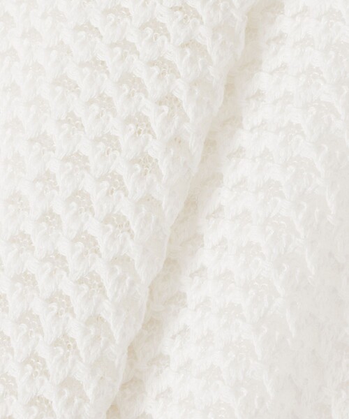allureville（アルアバイル）の「透かし編みカーディガン（カーディガン/ボレロ・レディース・ブルー/オフホワイト・2）」の10枚目の写真