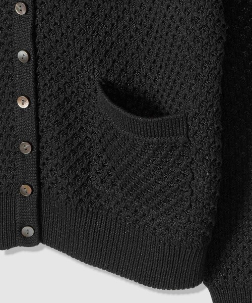 allureville（アルアバイル）の「透かし編みカーディガン（カーディガン/ボレロ・レディース・ブルー/オフホワイト・2）」の22枚目の写真