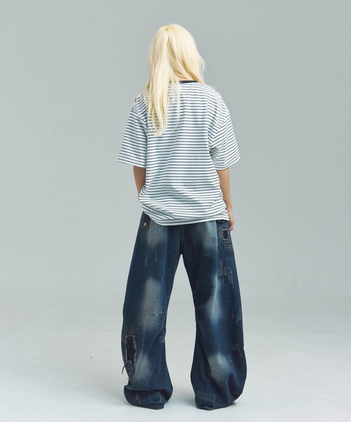 KELTY(ケルティ)の「KELTY WAPPEN LOGO BORDER T-SHIRT(Tシャツ/カットソー・メンズ・ブラック/ホワイト・M/XL/L)」の10枚目の写真