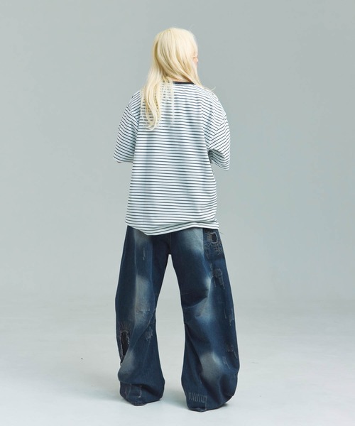 KELTY(ケルティ)の「KELTY WAPPEN LOGO BORDER T-SHIRT(Tシャツ/カットソー・メンズ・ブラック/ホワイト・M/XL/L)」の11枚目の写真