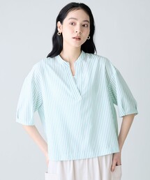 楽映えスキッパーブラウス(セットアップ着用可)