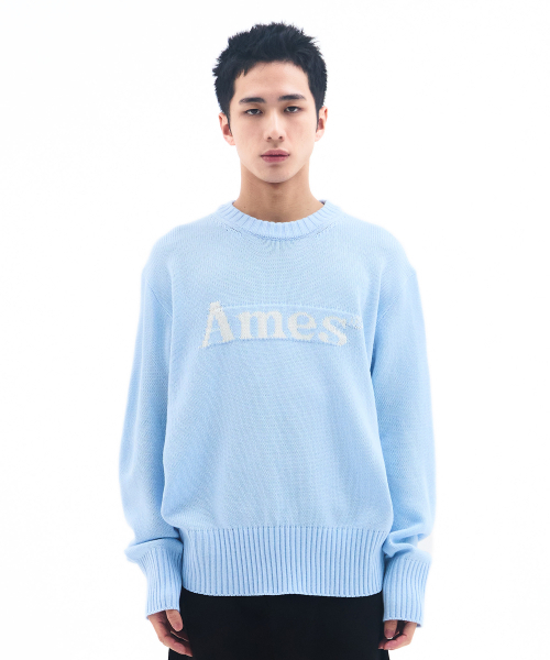 AMESWORLDWIDE（アメスワールドワイド）の「BASIC PULLOVER KNIT LIGHT BLUE（ニット/セーター・レディース・その他・LARGE/MEDIUM/SMALL）」の3枚目の写真