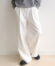 LENAV（ルナブ）の「エシー コーデュロイ ワイドパンツ (アイボリー)（その他パンツ）」