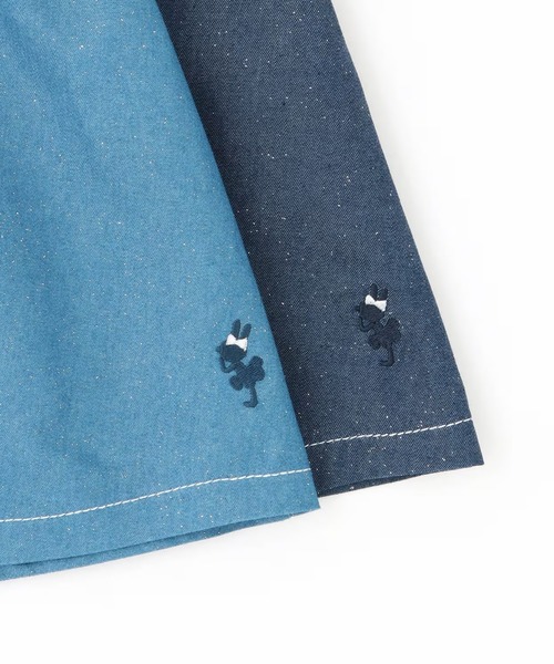 KP（ケーピー）の「ラメデニム　シャツワンピ（シャツワンピース・キッズ・ネイビー/ブルー・110cm/120cm/130cm/140cm/150cm）」の8枚目の写真