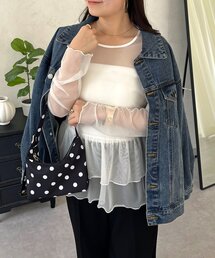 prose verse | シアーフリルペプラムトップス(Tシャツ/カットソー)