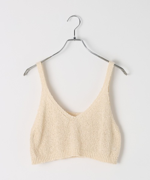 BAYFLOW（ベイフロー）の「2WAYニットキャミビスチェ（その他トップス・レディース・ネイビー/オフホワイト/グレー・FREE）」の17枚目の写真