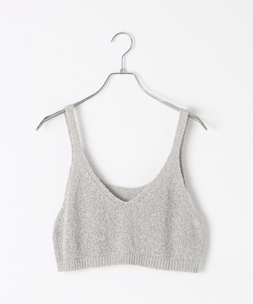 BAYFLOW（ベイフロー）の「2WAYニットキャミビスチェ（その他トップス・レディース・ネイビー/オフホワイト/グレー・FREE）」の18枚目の写真