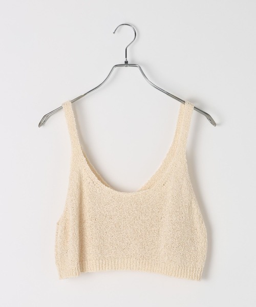 BAYFLOW（ベイフロー）の「2WAYニットキャミビスチェ（その他トップス・レディース・ネイビー/オフホワイト/グレー・FREE）」の20枚目の写真