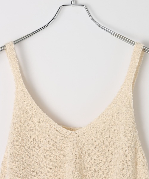 BAYFLOW（ベイフロー）の「2WAYニットキャミビスチェ（その他トップス・レディース・ネイビー/オフホワイト/グレー・FREE）」の21枚目の写真