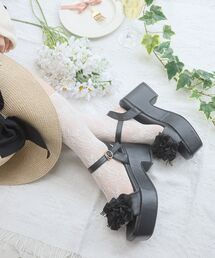 MAJESTIC LEGON | ミルフィーユフリル厚底サンダル(サンダル)