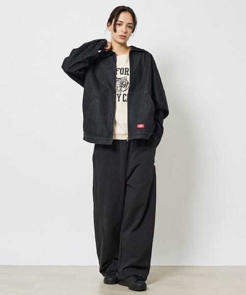 Dickies（ディッキーズ）の「【Dickies / ディッキーズ】DENIM Eisenhower Jacket / デニム アイゼンハワージャケット（デニムジャケット・メンズ・ブラック・M/L）」の2枚目の写真