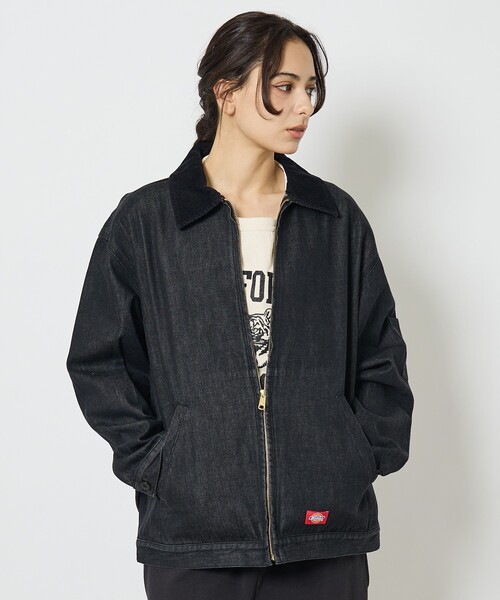 Dickies（ディッキーズ）の「【Dickies / ディッキーズ】DENIM Eisenhower Jacket / デニム アイゼンハワージャケット（デニムジャケット・メンズ・ブラック・M/L）」の5枚目の写真