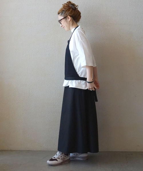 JOURNAL STANDARD LUXE（ジャーナルスタンダード　ラックス）の「クラシックテンジク モックプルオーバー（Tシャツ/カットソー・レディース・ホワイト/ブラック/ブラックミックス・FREE）」の22枚目の写真