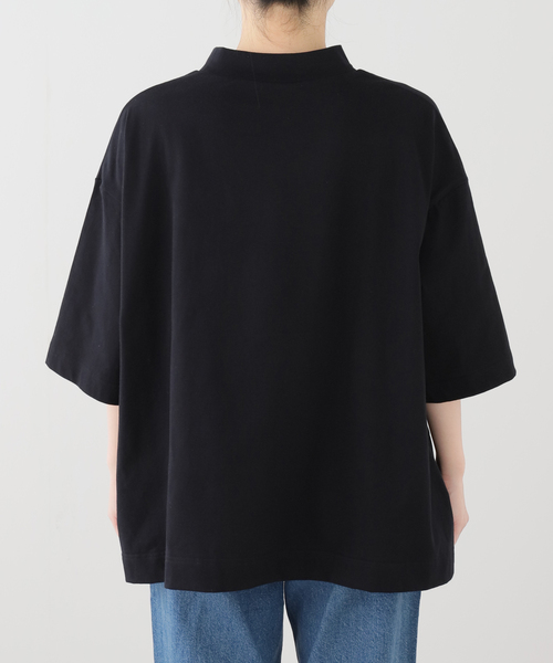 JOURNAL STANDARD LUXE（ジャーナルスタンダード　ラックス）の「クラシックテンジク モックプルオーバー（Tシャツ/カットソー・レディース・ホワイト/ブラック/ブラックミックス・FREE）」の19枚目の写真