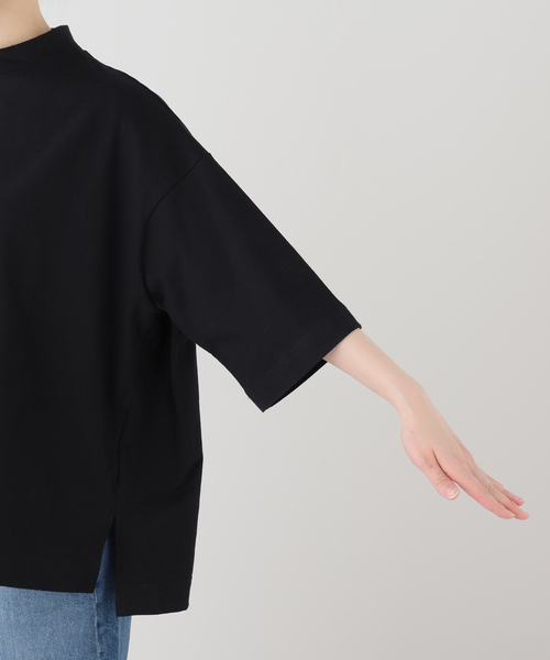 JOURNAL STANDARD LUXE（ジャーナルスタンダード　ラックス）の「クラシックテンジク モックプルオーバー（Tシャツ/カットソー・レディース・ホワイト/ブラック/ブラックミックス・FREE）」の18枚目の写真