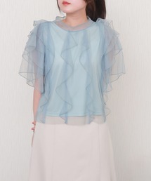 libelle more | チュールフリルプルオーバー(Tシャツ/カットソー)