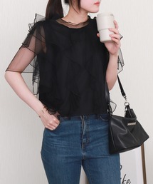 libelle more | チュールフリルプルオーバー(Tシャツ/カットソー)