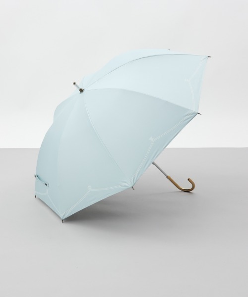 dazzlin（ダズリン）の「【dazzlin(ダズリン)】スクエアロゴプリント晴雨兼用傘（長傘）（長傘・レディース・ネイビー/ミント/ライトピンク・FREE）」の2枚目の写真