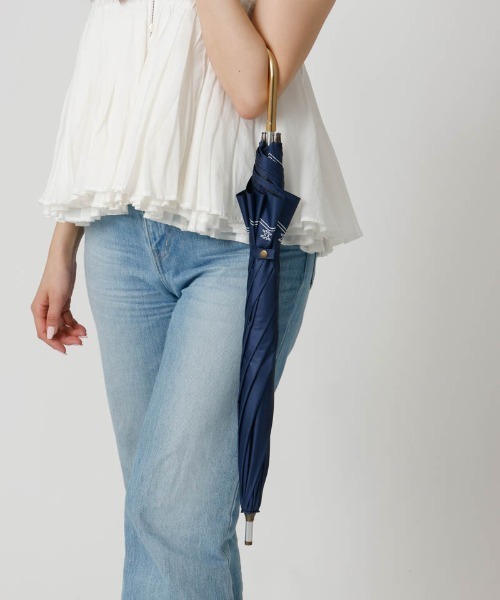 dazzlin（ダズリン）の「【dazzlin(ダズリン)】スクエアロゴプリント晴雨兼用傘（長傘）（長傘・レディース・ネイビー/ミント/ライトピンク・FREE）」の15枚目の写真