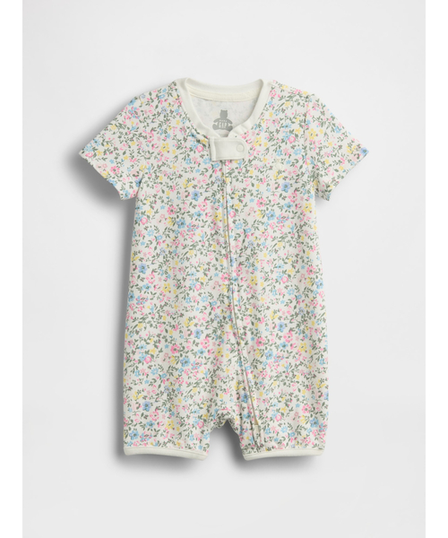 GAP（ギャップ）の「はじめてのお気に入り ショートオール (ベビー)（ロンパース・キッズ・ブルー/マルチ・50cm/60cm/70cm/80ｃｍ/90cm）」の2枚目の写真