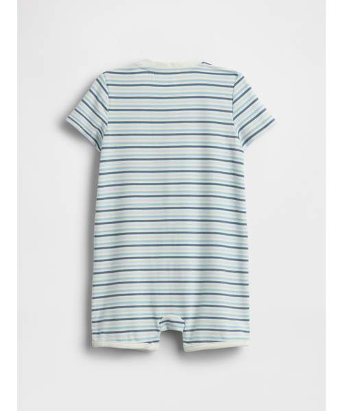 GAP（ギャップ）の「はじめてのお気に入り ショートオール (ベビー)（ロンパース・キッズ・ブルー/マルチ・50cm/60cm/70cm/80ｃｍ/90cm）」の4枚目の写真