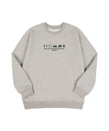 BEMIGHTY（ビーマイティー）の「キャンピングイモティオーバーサイズ特別裏毛スウェットシャツ（スウェット）」