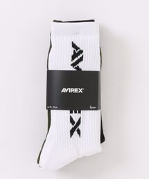 AVIREX | 【AVIREX/アヴィレックス】Standard Logo 3P Socks ロゴソックス 3足組(ソックス/靴下)