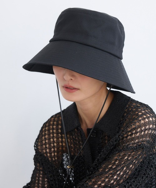 BARNYARDSTORM（バンヤードストーム）の「BARNYARDSTORM / コードツキメッシュＨＡＴ【UVカット】（ハット・レディース・ベージュ/ブラック・FREE）」の15枚目の写真